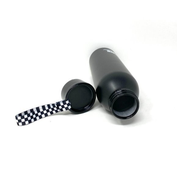 Vans Aluminum Water Bottle Skateboarding Black White Checkered VN0009M4NOA - Picture 3 of 4